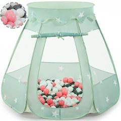 Wilhunter baby ball pit tent with 50 balls for sensory play at home.