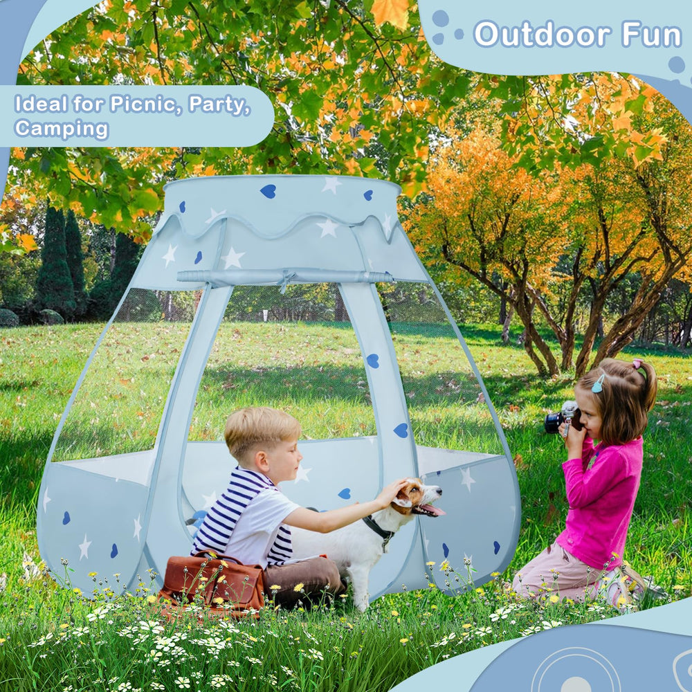 Wilhunter ball pit mesh ventilation keeps air flowing during play.