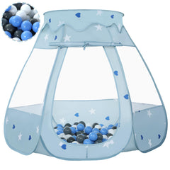 Wilhunter ball pit setup demonstrates a quick indoor play space for toddlers.