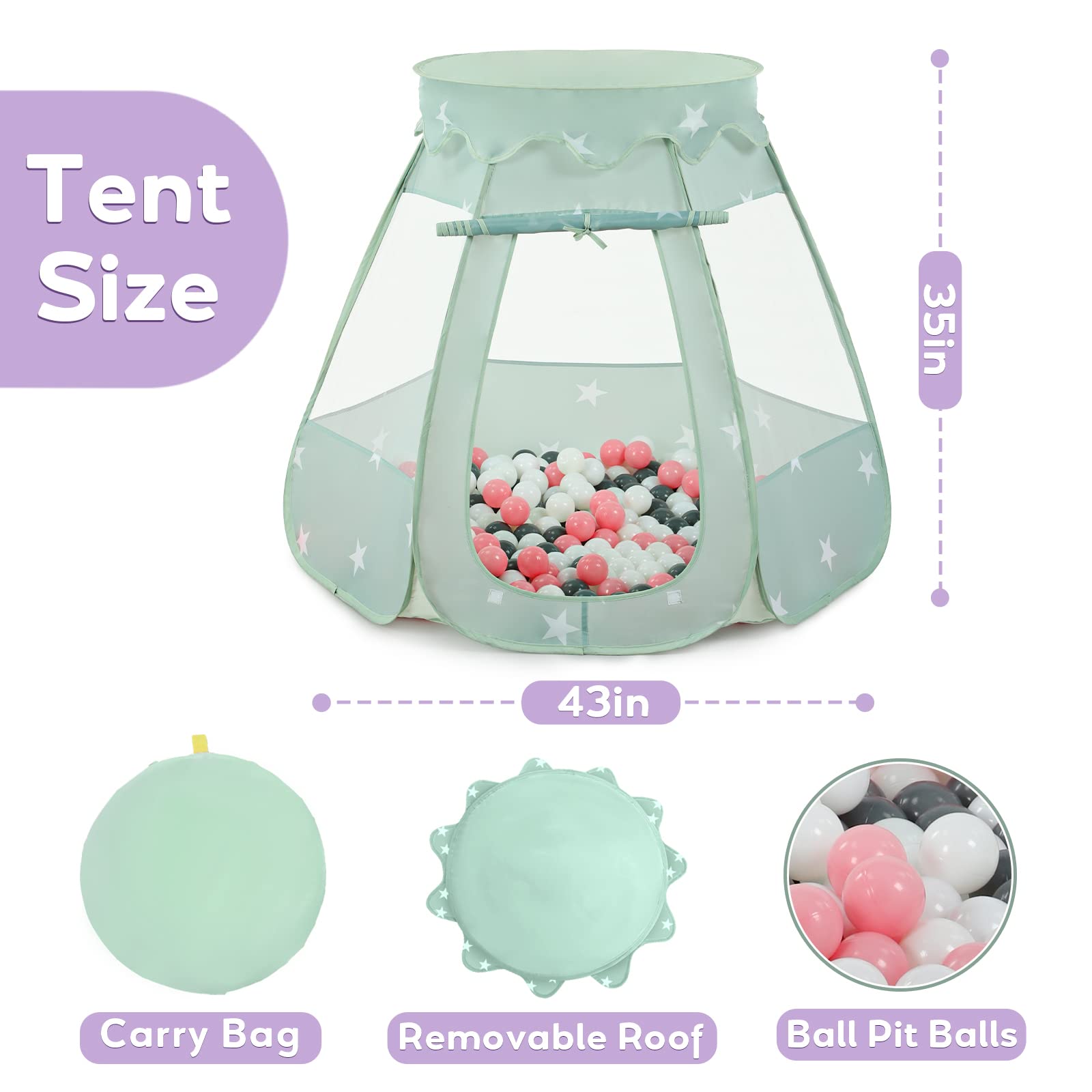Wilhunter indoor outdoor use portable play space for toddlers.