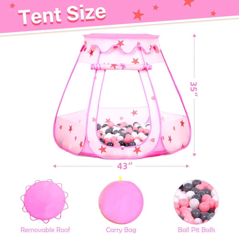 Wilhunter princess-themed play tent creates a cozy space for kids.