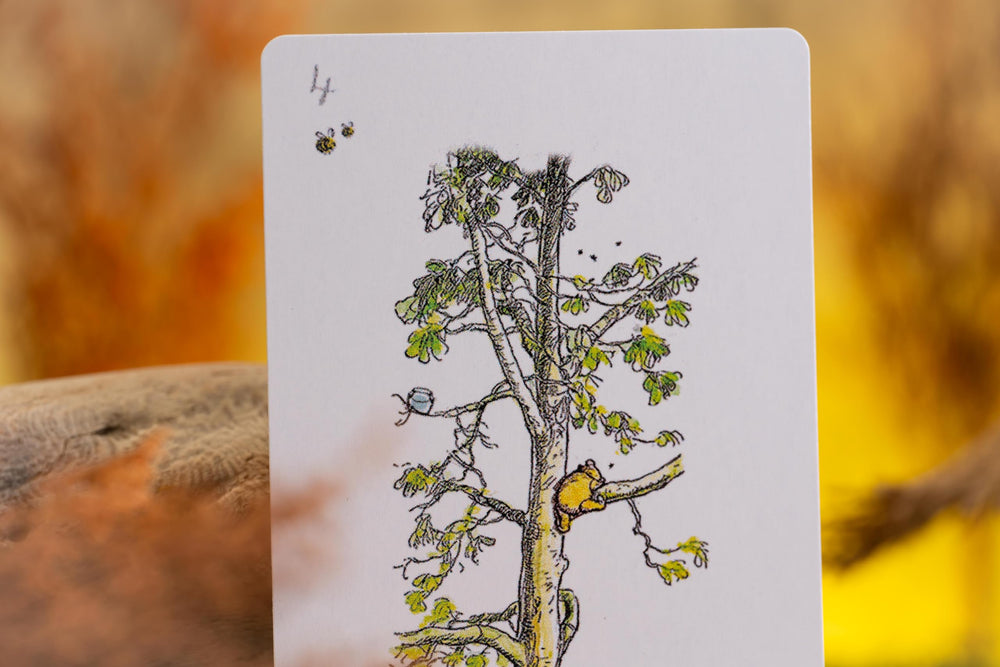 WILLBERTRON custom design cards feature Pooh artwork for nostalgic game sessions.