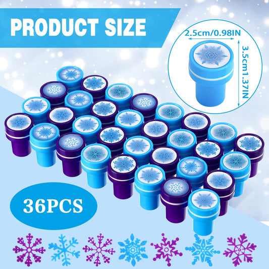 WILLBOND self-inking snowflake stamps deliver clean colored prints