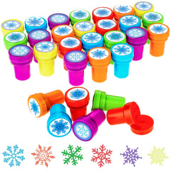 WILLBOND snowflake stamps in six colorful styles for easy card making.