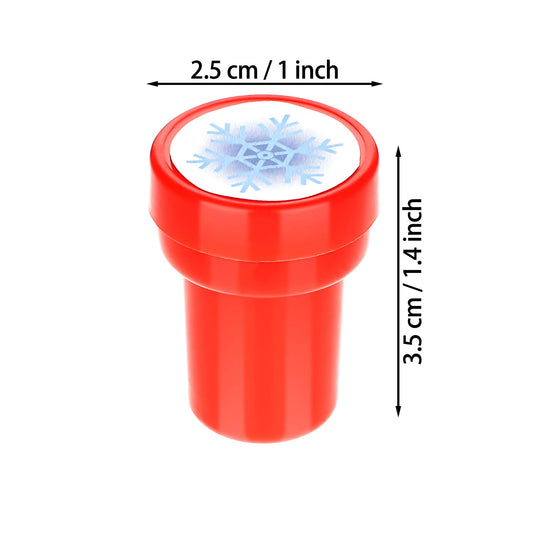 WILLBOND self-inking snowflake stamps produce clean, vibrant impressions.