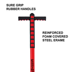 Willingfun pogo stick anti-slip pegs with grip tape deliver maximum traction and safety.