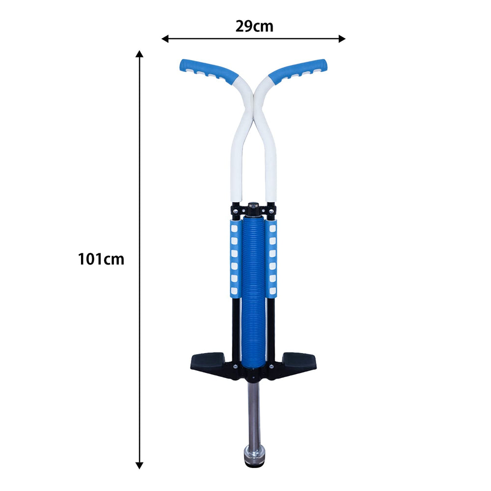 Willingfun pogo stick close-up shows anti-slip grip for safer traction during jumps.
