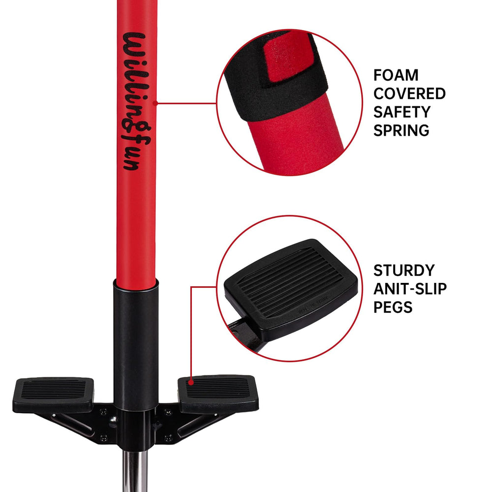 Willingfun pogo stick outdoors for active play, balance, and imaginative fun.