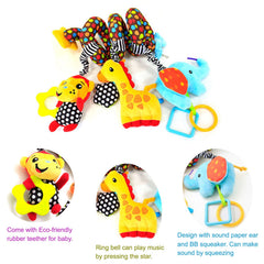 Willway spiral attachment keeps toys within baby’s reach.