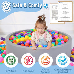 Soft memory foam walls cushion toddlers during safe, exploratory play.