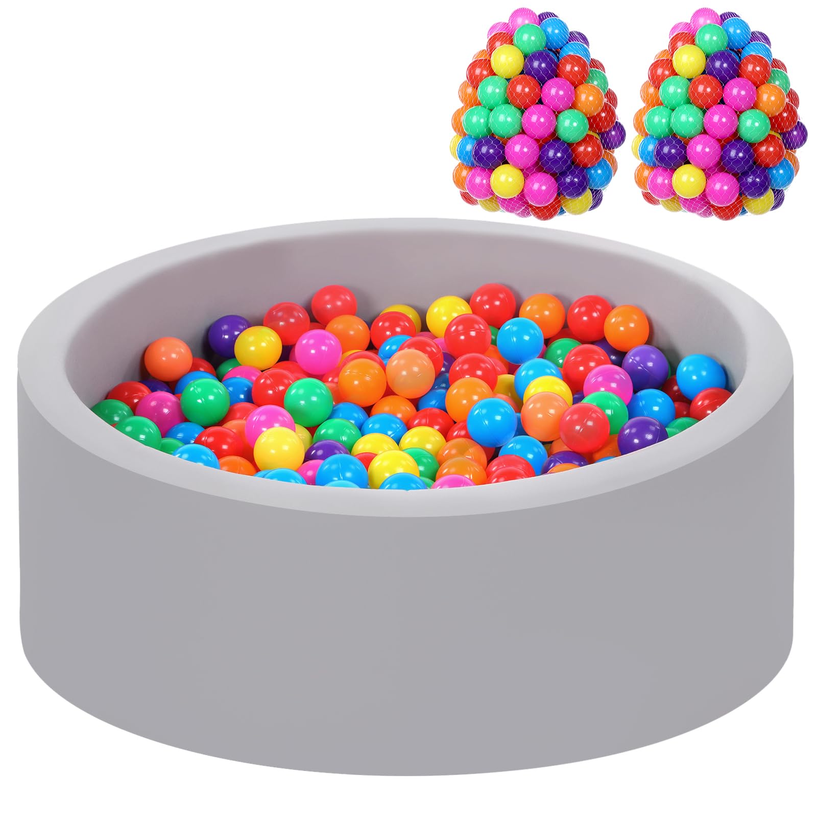 Wilwolfer foam ball pit setup for toddlers offers a safe, spacious play area.