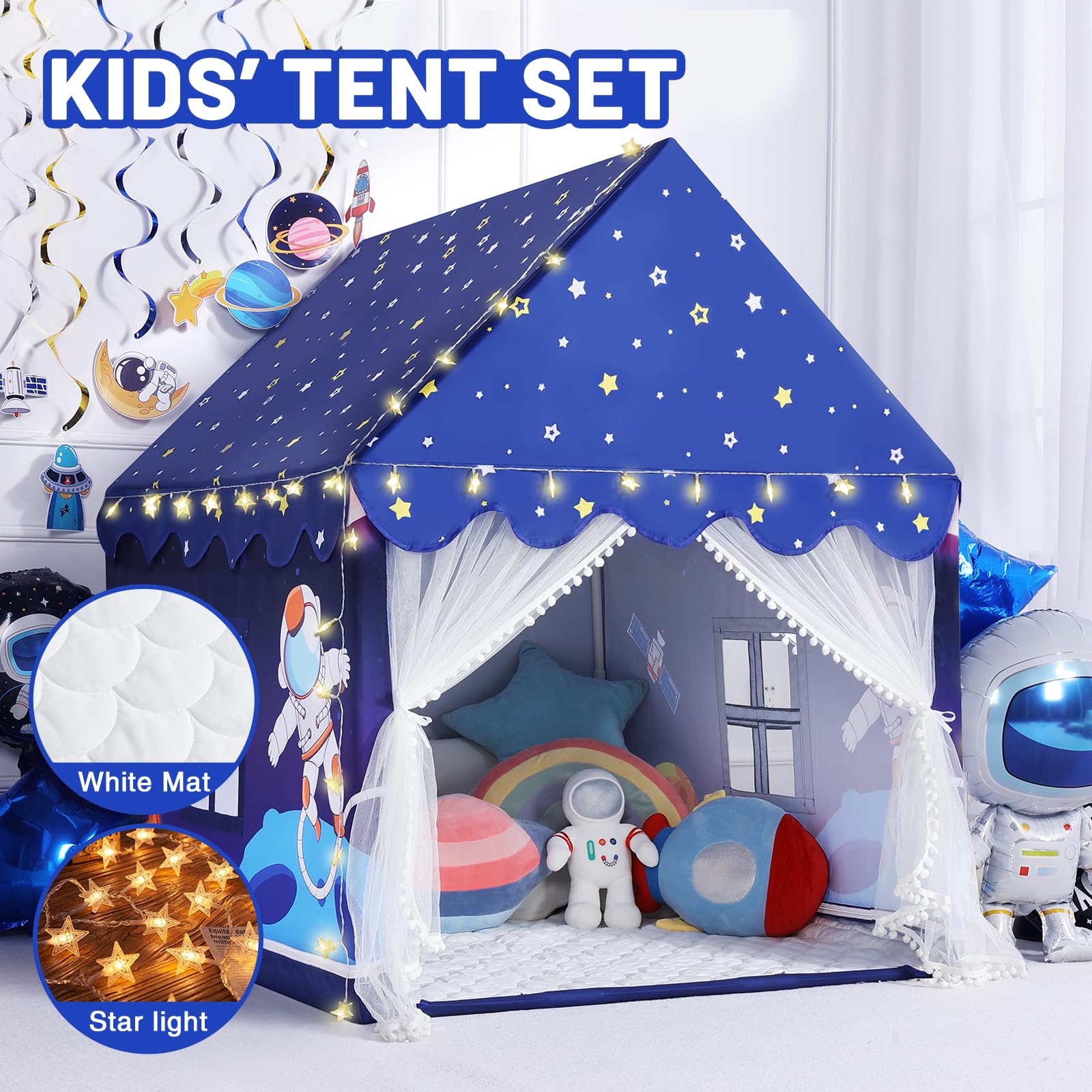 Wilwolfer Space Tent Star Lights brighten playtime and spark imagination
