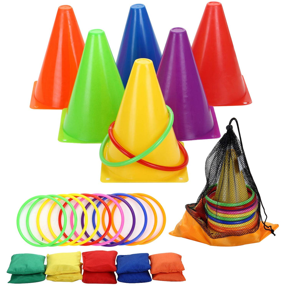 Win SPORTS 3 in 1 carnival outdoor cones for safe, vibrant obstacle courses.