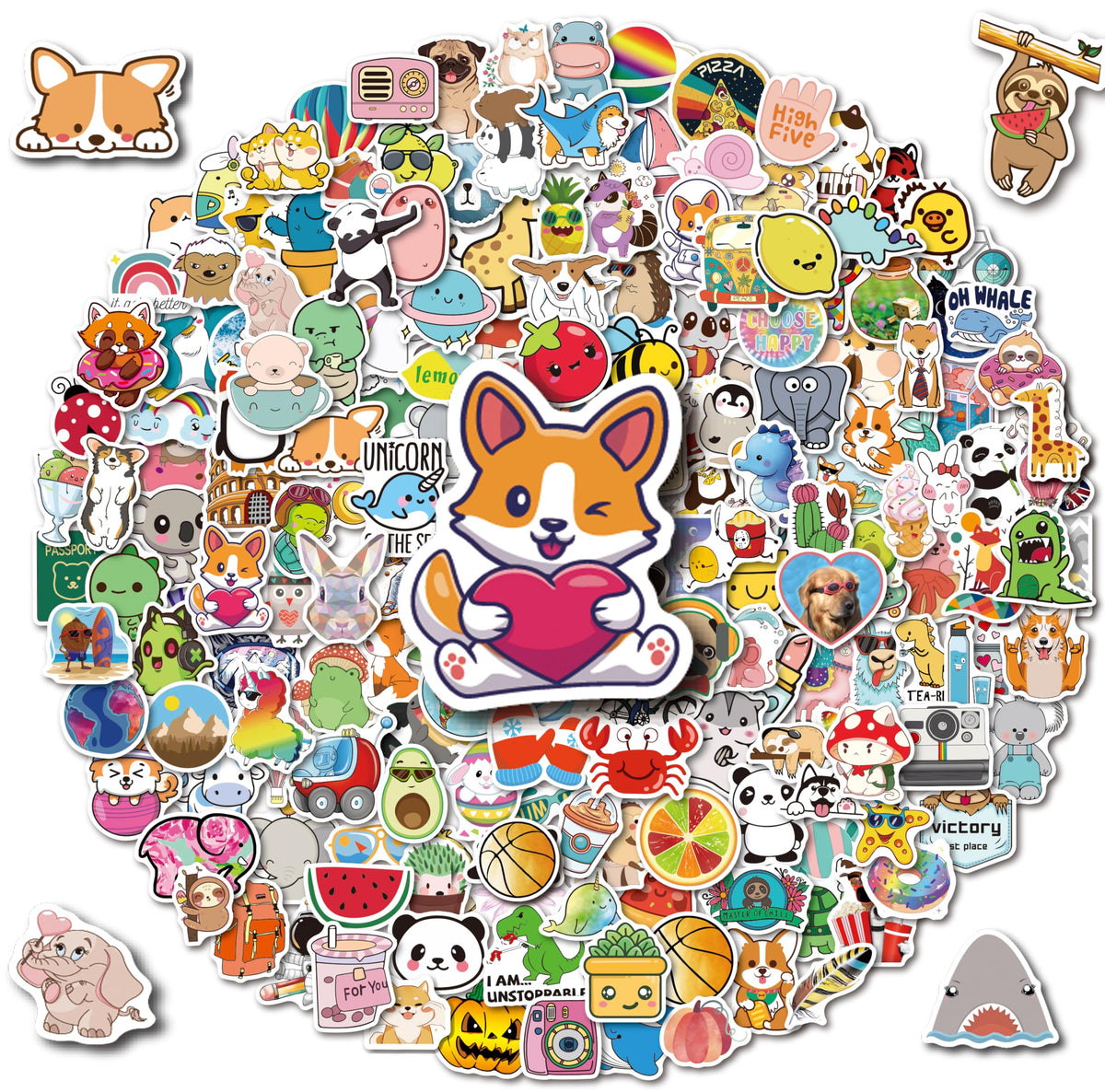 Win4pdlay water bottle stickers: 200 durable decals for kids