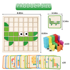 Winbar colorful wooden blocks showcase shapes to boost color and shape recognition