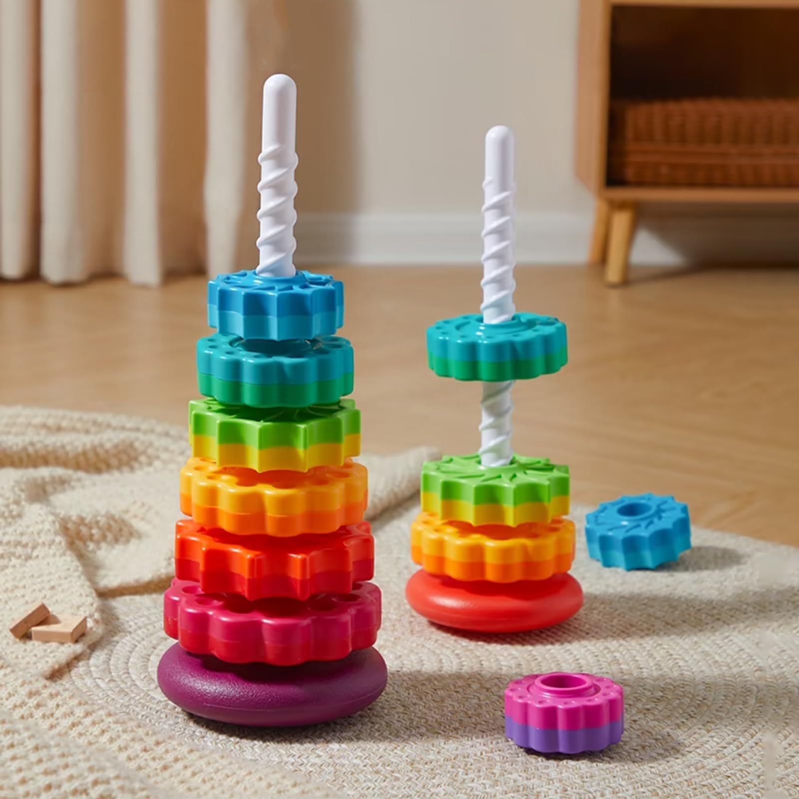 Winbar Montessori-inspired education toy supports independent exploration and fine motor practice.