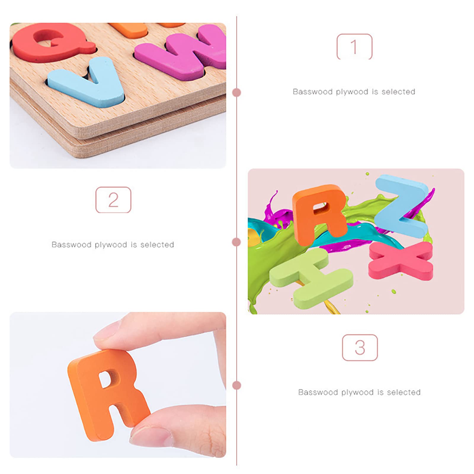 Winbar wooden shapes puzzle encourages shape sorting and visual discrimination through hands-on fun