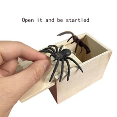 Winbar trick box opening action with spider ready to surprise