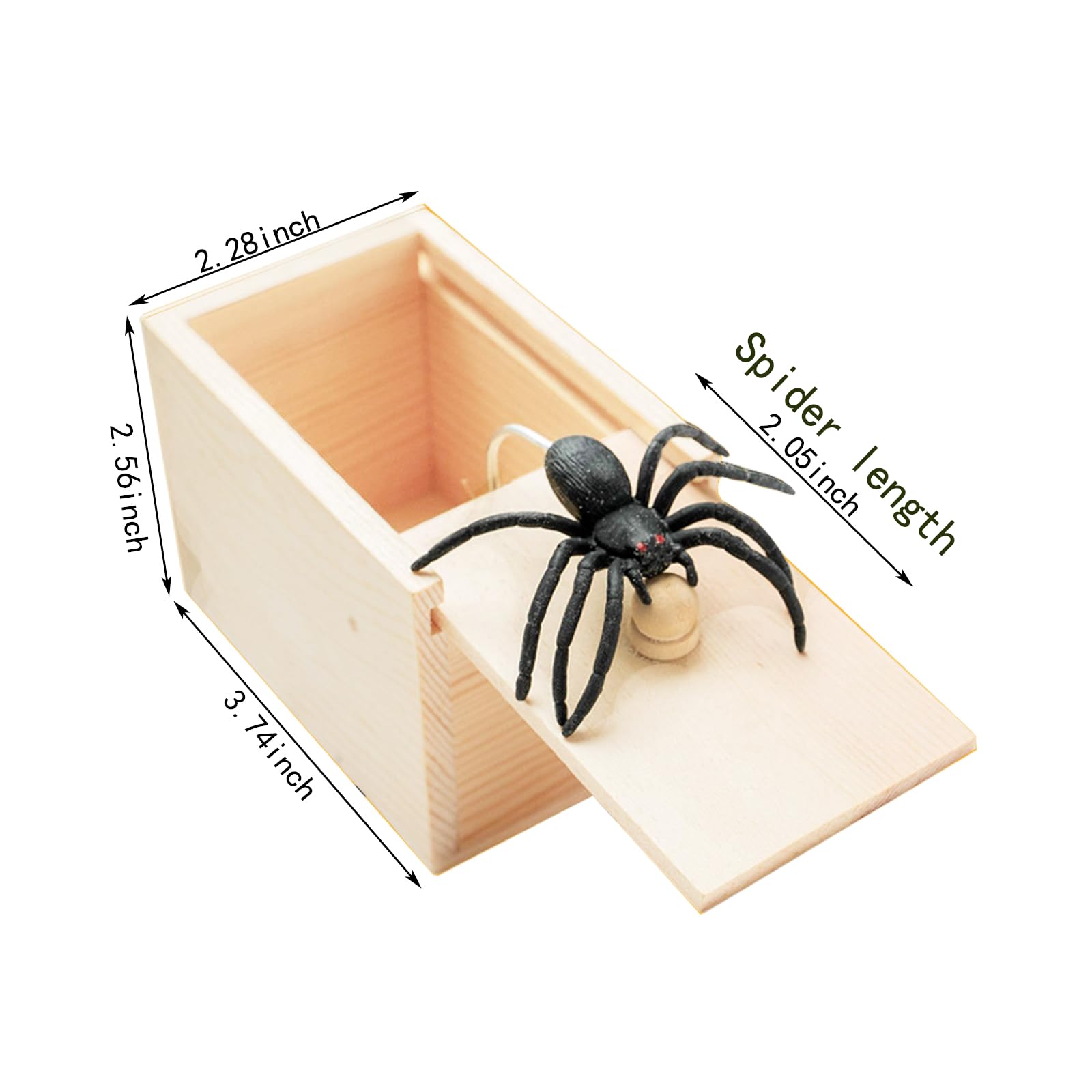 Winbar trick box with spider close-up highlighting realistic look and movement