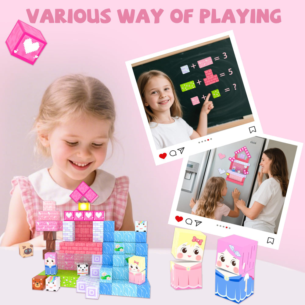 Winchoice Magnet blocks showcase a colorful landscape sparks imaginative play.