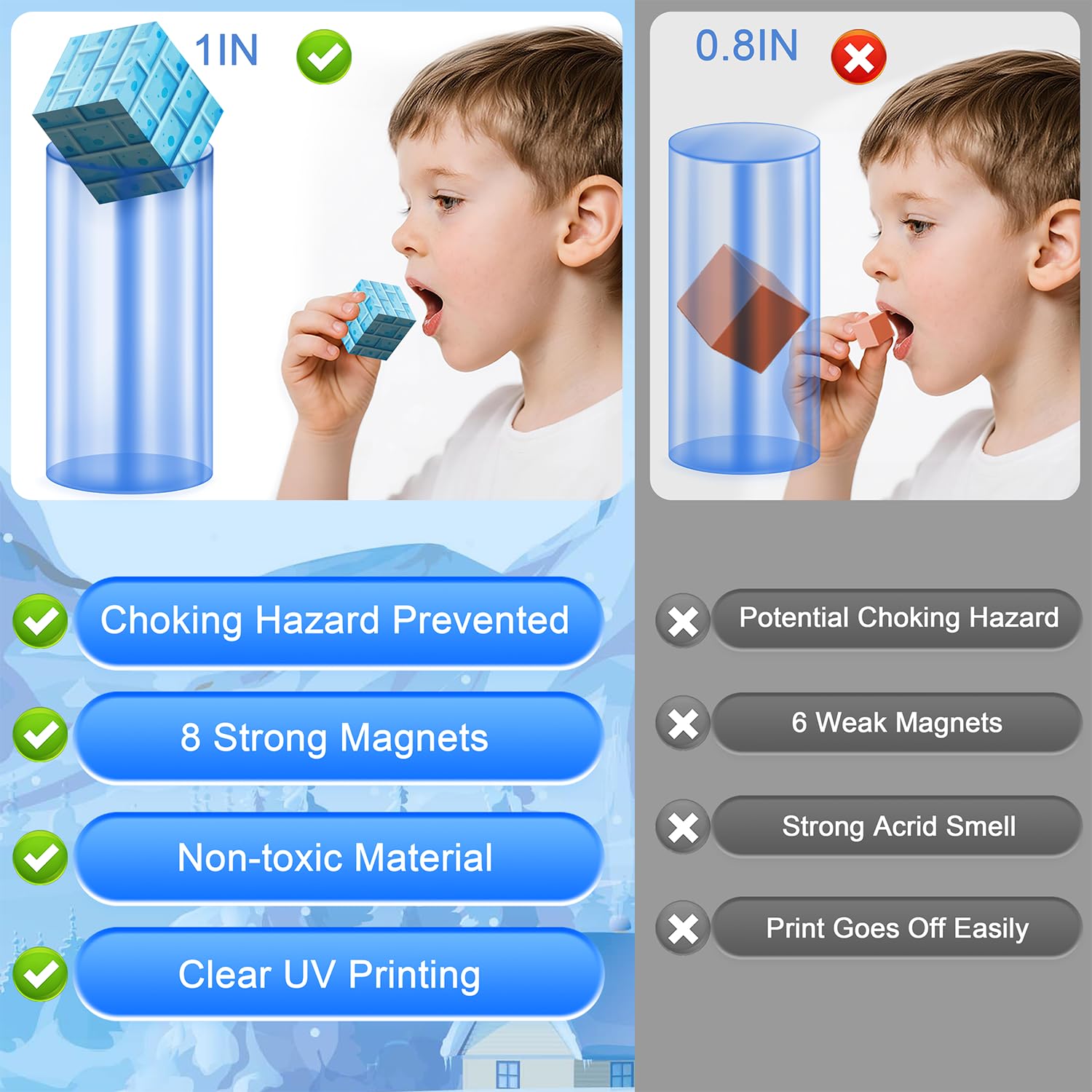 Winchoice Magnet winter characters and figures enrich collaborative play