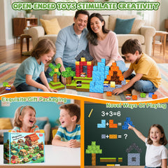 Winchoice Magnetic Blocks Magic Portal display inspires creative storytelling and fine motor practice.