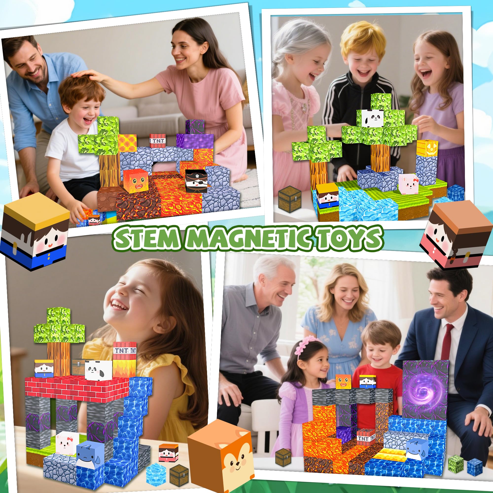 Winchoice Blocks with 8 magnets deliver stable structures and frustration-free construction.