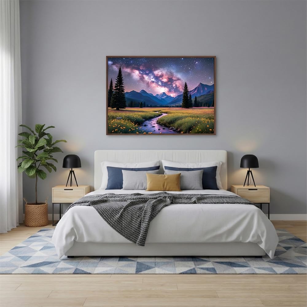Windgift Starlit Meadow 28x20 frame-ready design for immediate wall display