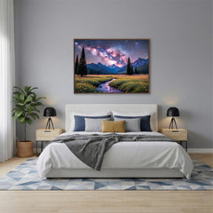 Windgift Starlit Meadow 28x20 frame-ready design for immediate wall display