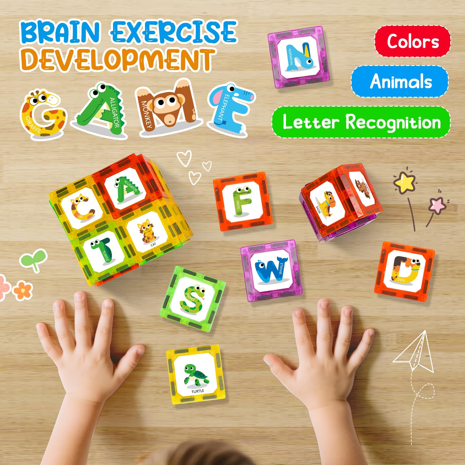 Windidi classroom educational tools magnetic tiles for group activities