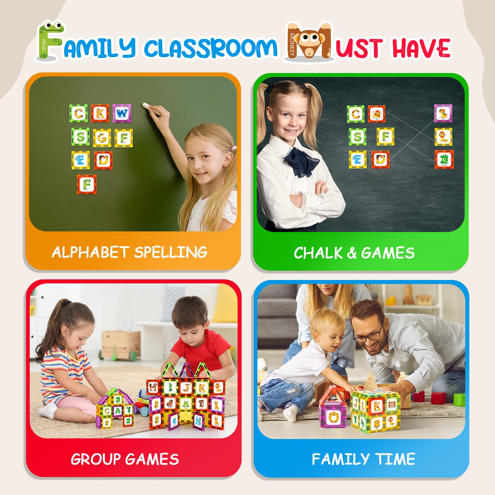 Windidi durable non-toxic magnet tiles built for small hands