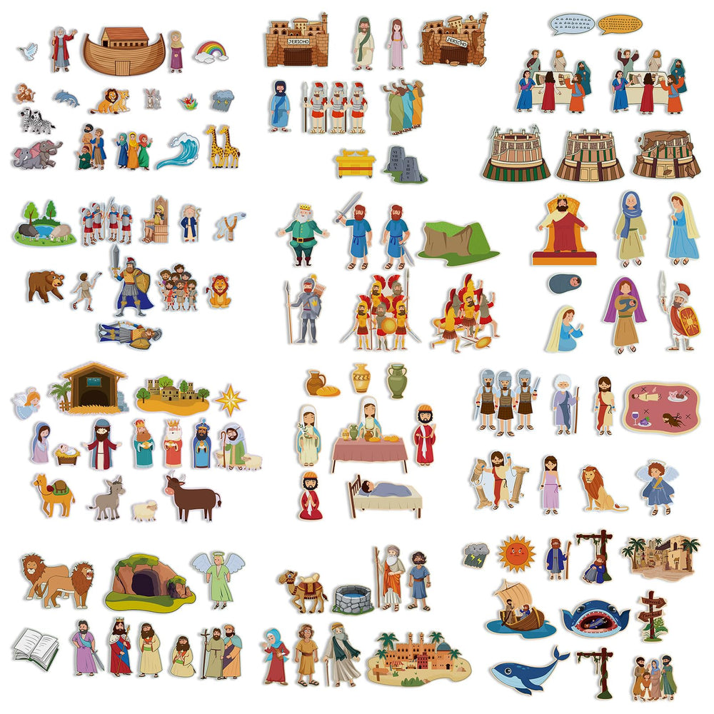Windkream 12-set felt board pieces for imaginative storytelling and classroom play.