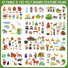 Windkream felt animals set with colorful characters for vibrant classroom storytelling
