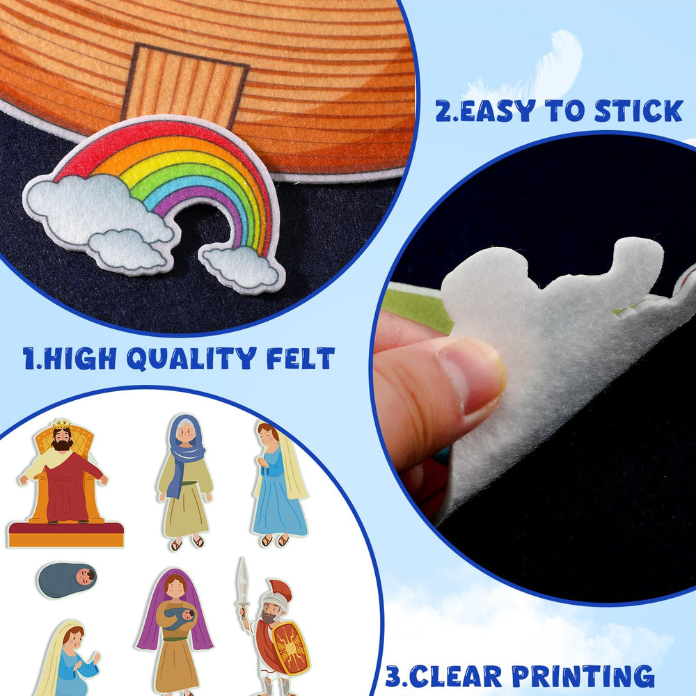 Windkream flannel board characters for Noah's Ark inspire visual retelling.