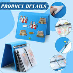 Windkream transparent pockets storage helps organize felt pieces.