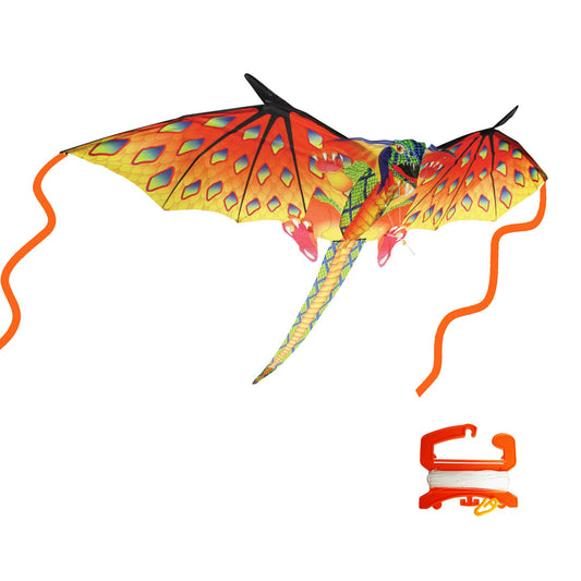 WindNSun Green Dragon kite 76in full view for vibrant beach and park flights.