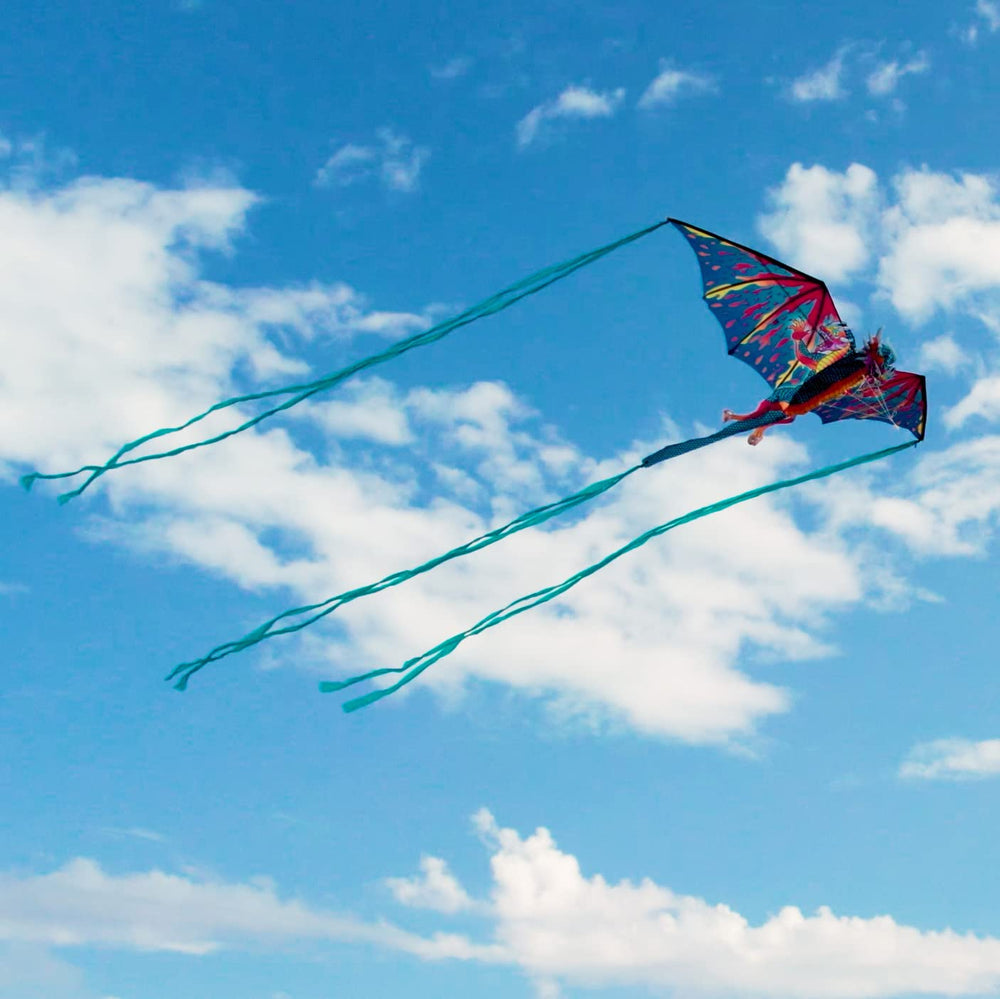 WindNSun includes handle and line reel for quick, controlled launches.