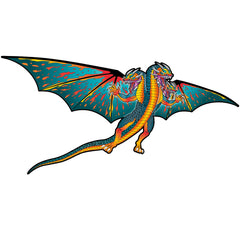 WindNSun Supersized three-headed dragon 3D kite in flight with vibrant colors.