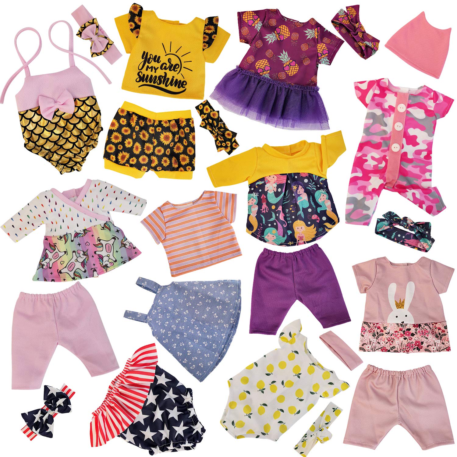 Windolls unicorn dress set for 15 inch dolls sparks pretend adventures