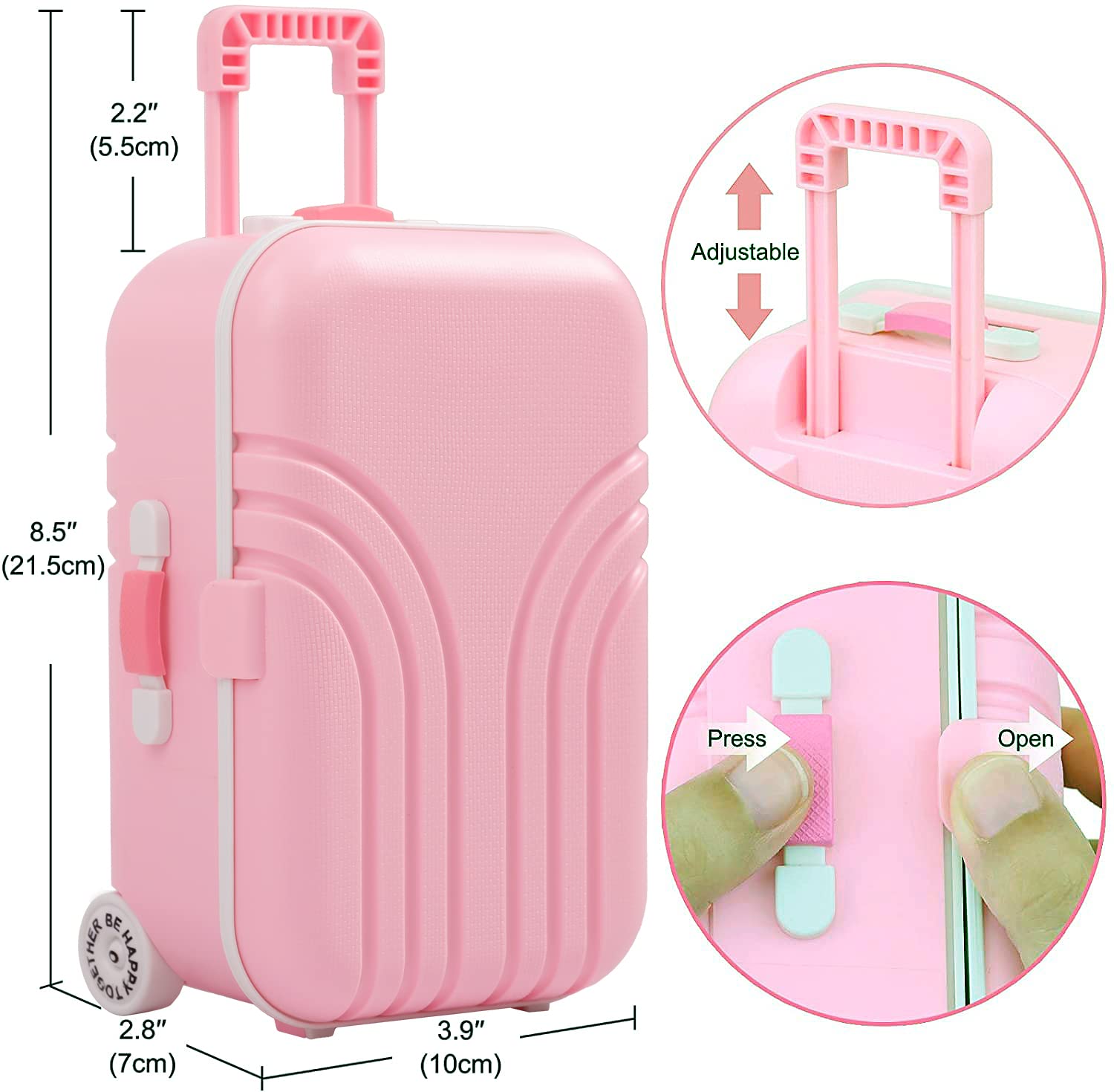 Windolls pink unicorn accessories pack for 18-inch dolls and pretend trips.