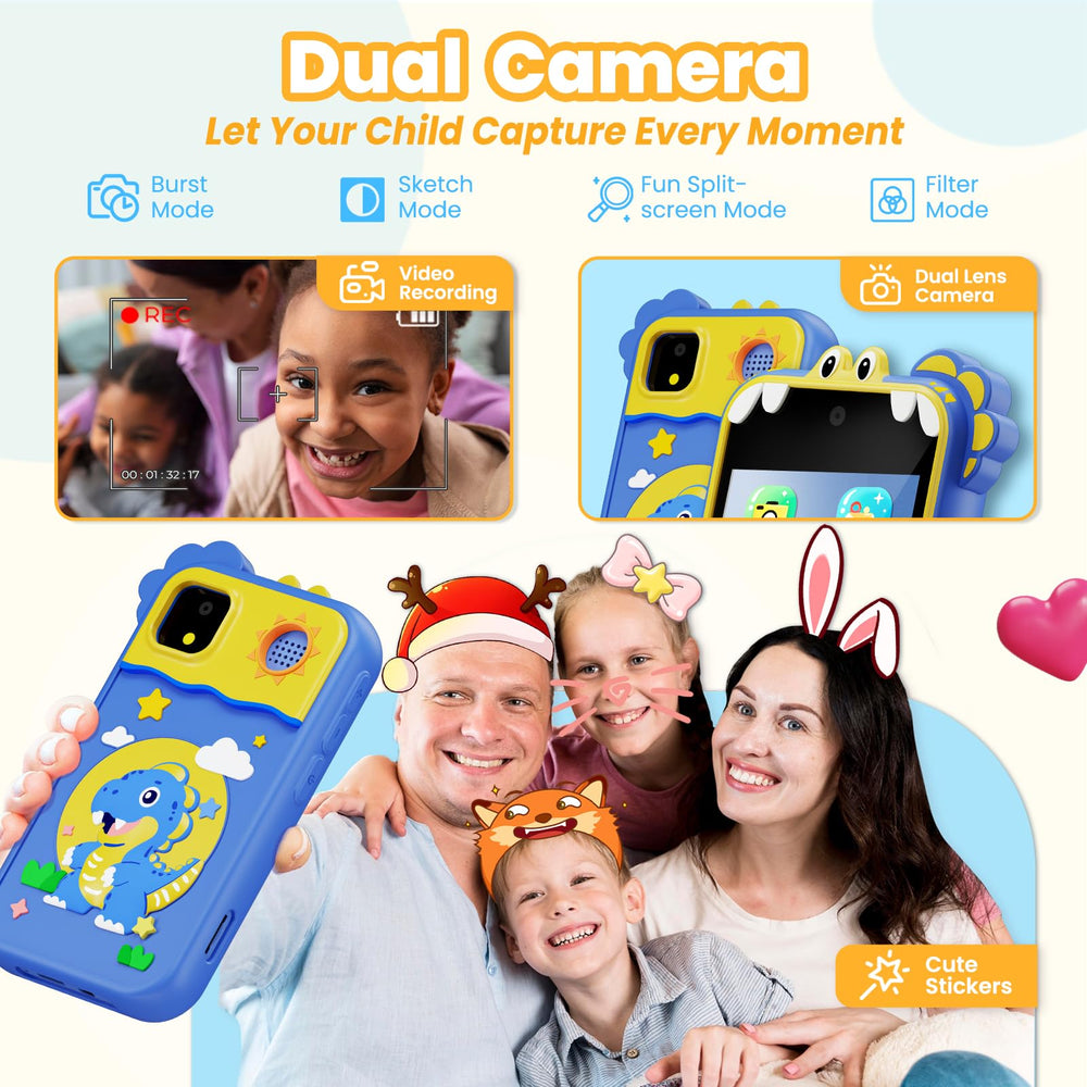 Windpaint Kids Phone 2.8-inch display supports learning apps for small eyes.