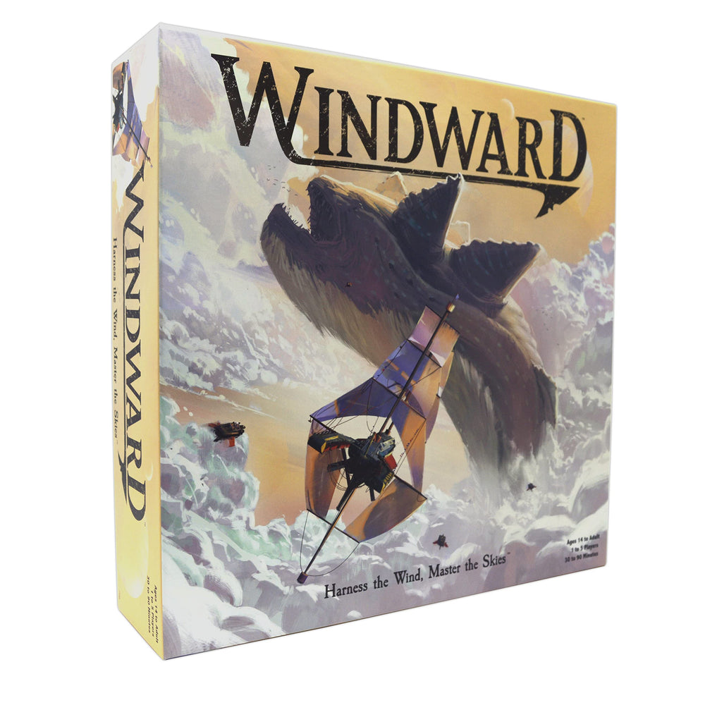 Windward strategy game setup with captain planning voyage and crew nearby.