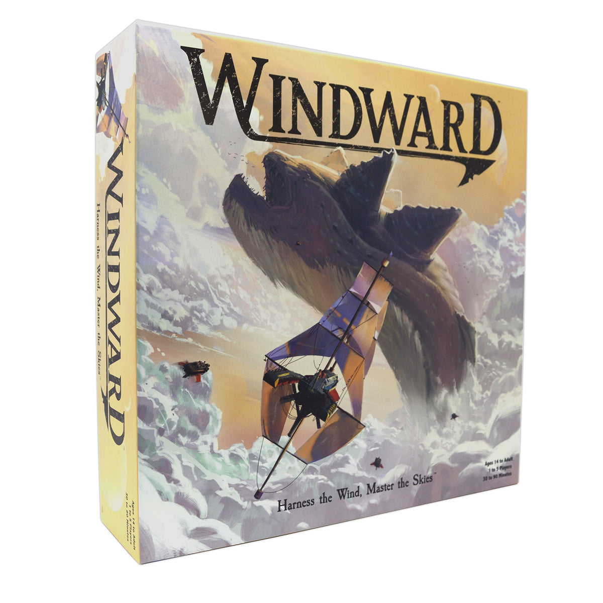 Windward strategy game setup with captain planning voyage and crew nearby.