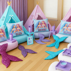 Windyun pine wood poles keep the teepee sturdy for hours of play.