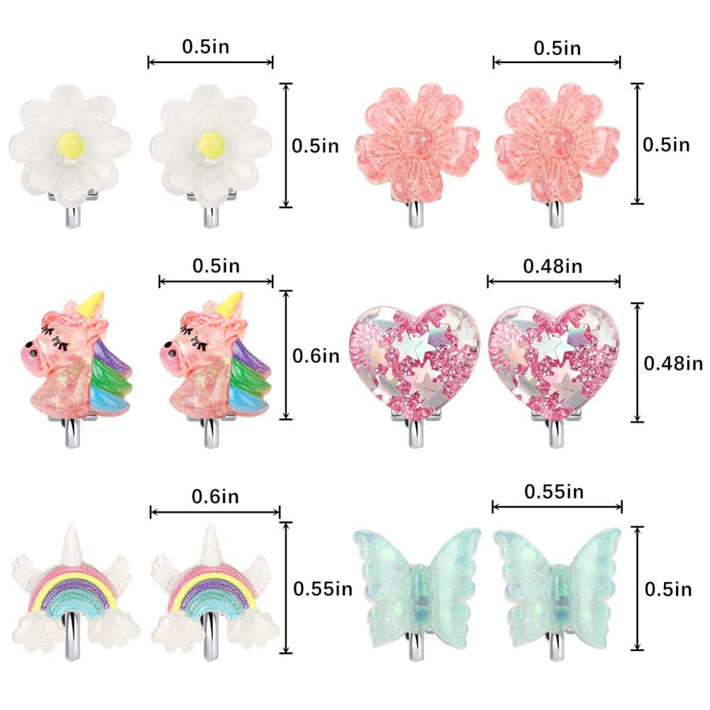 Wingchold butterfly clip-on earrings provide charming detail for party outfits