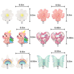 Wingchold butterfly clip-on earrings provide charming detail for party outfits
