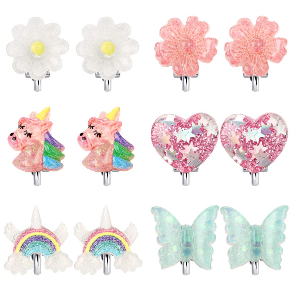 Wingchold unicorn clip-on earrings add playful sparkle for everyday dress-up