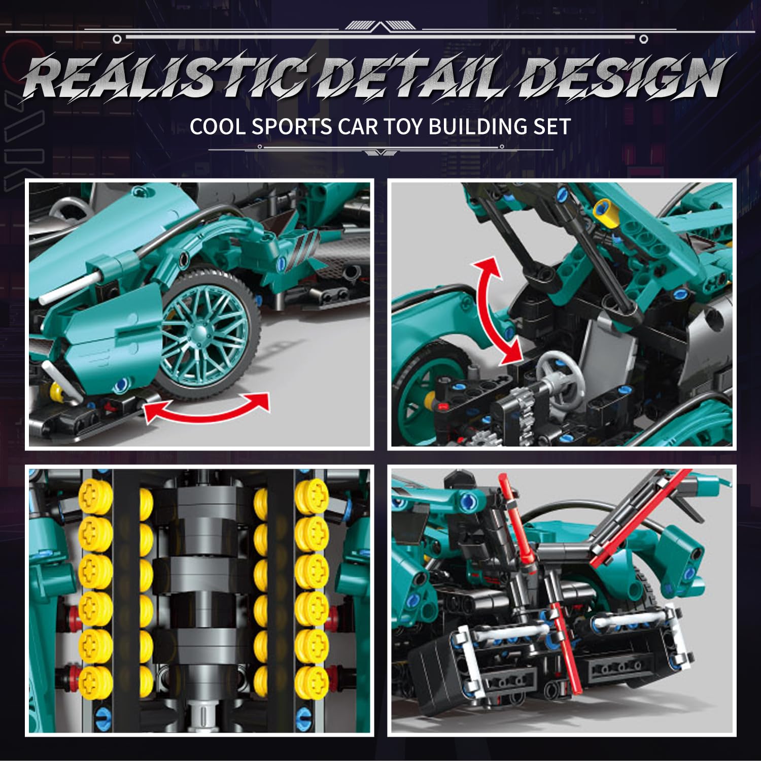 WINGIFT detailed wheel and chassis: precise components for a realistic look.