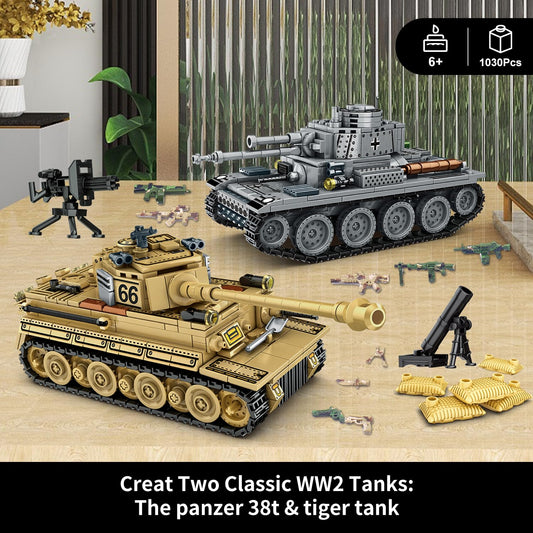 Wingift Tiger tank model build – authentic design for immersive building fun