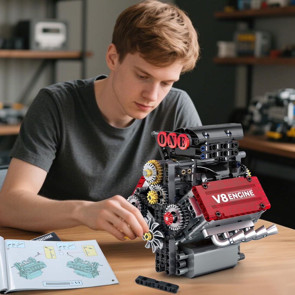 WINGIFT V8 engine kit built with durable ABS material